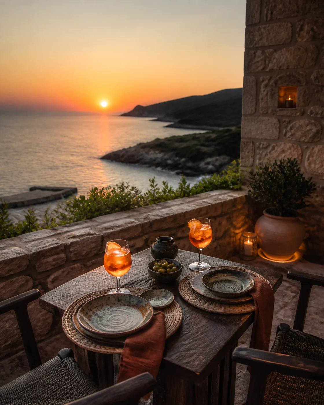 Aperitivo nel bar di un hotel di pregio