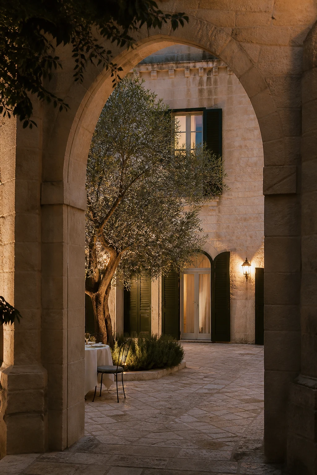 Corte suggestiva di un hotel indipendente
